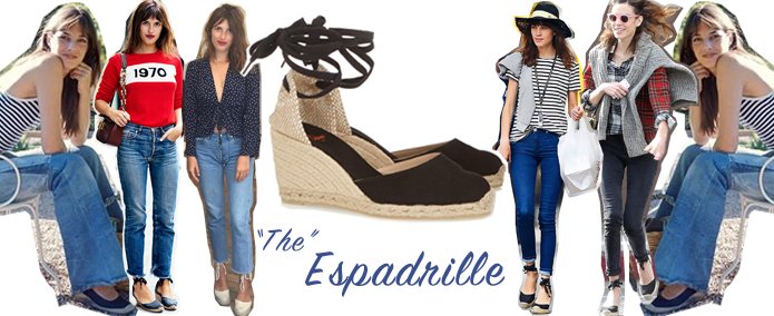 espadrilles and jeans