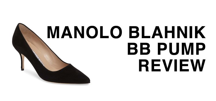 Manolo Blahnik Bb 50 Pumps Black Patent Leather Size 40 Pointed Toe Kitten Heel
