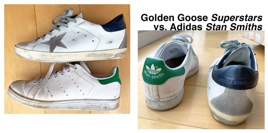 inside of golden goose sneakers