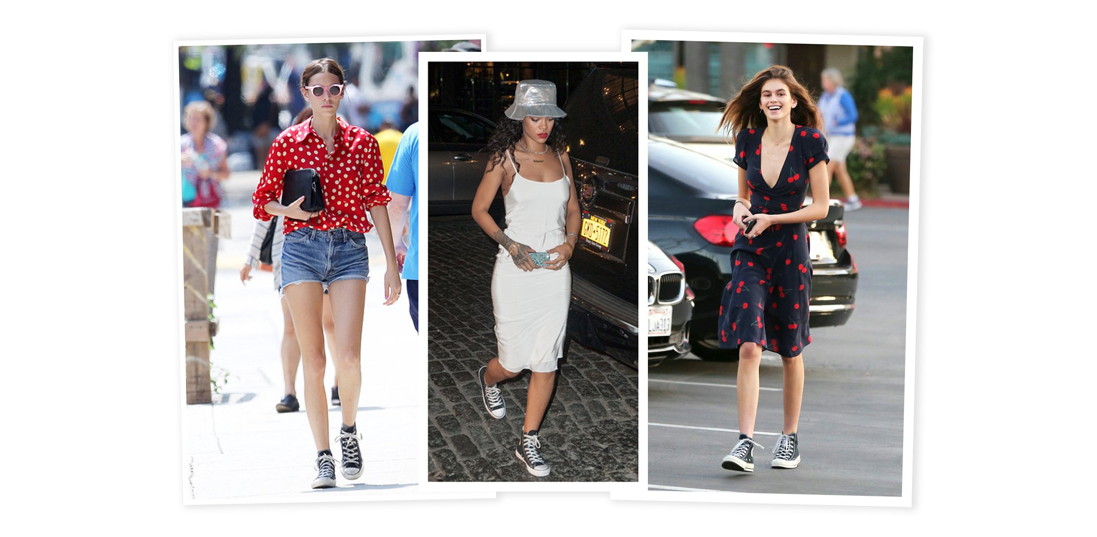 converse high with shorts