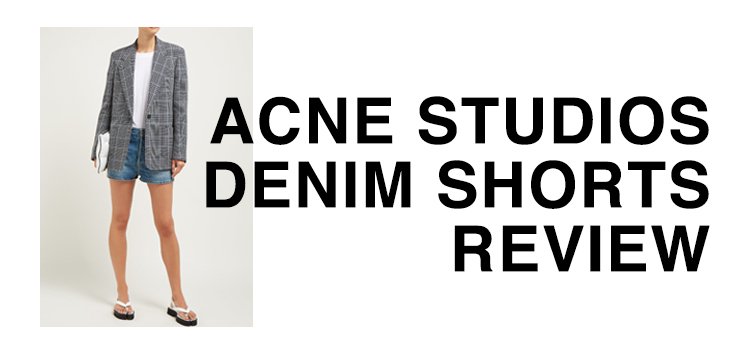 acne studios denim shorts
