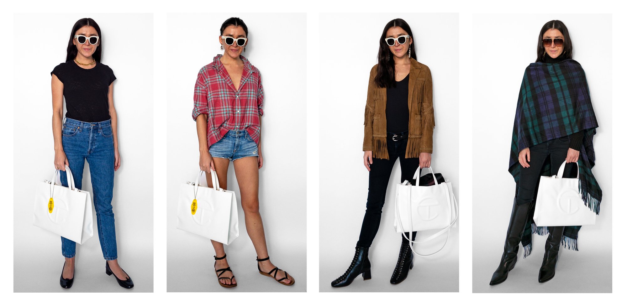 Telfar Medium Navy Shopping Bag REVIEW – How to Style 3 Ways